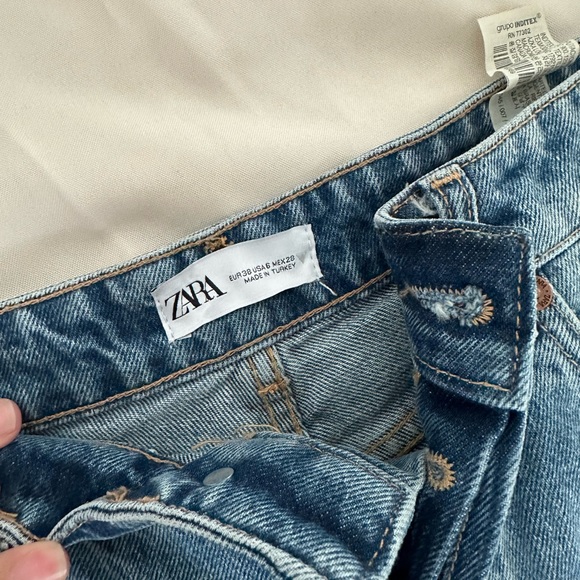 Zara Denim Biker Shorts! - Picture 3 of 4